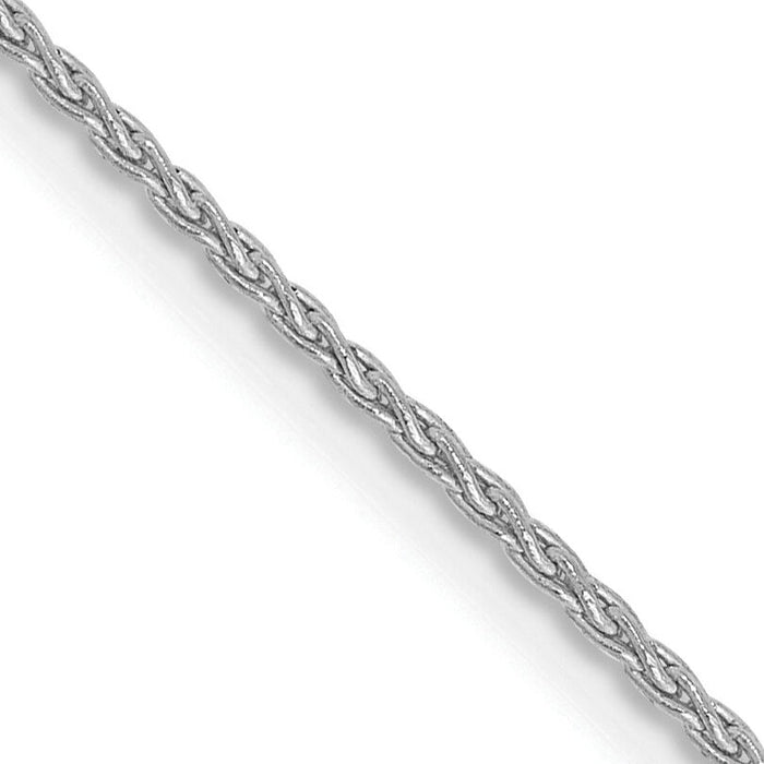 14k White Gold 1.2mm Parisian Wheat Chain-PEN261-14