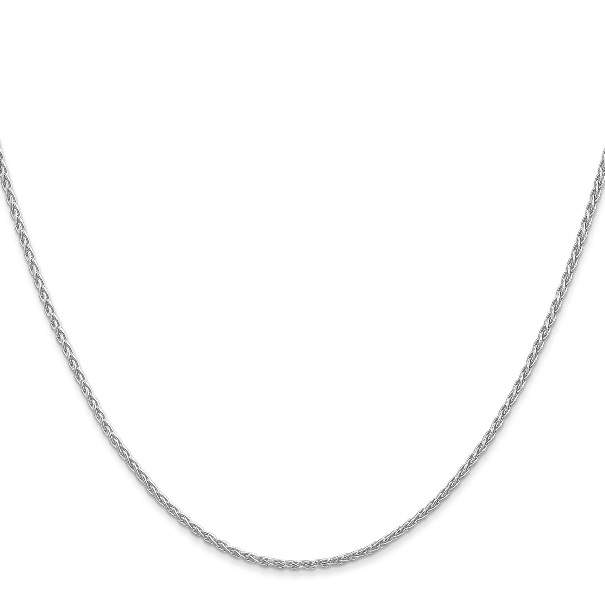 14k White Gold 1.5mm Parisian Wheat Chain-PEN262-22
