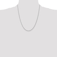 14k White Gold 1.5mm Parisian Wheat Chain-PEN262-22