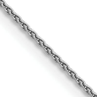 14k White Gold 1.5mm Parisian Wheat Chain-PEN262-30