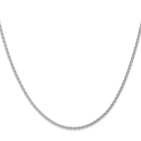 14k White Gold 1.75mm Parisian Wheat Chain-PEN263-16