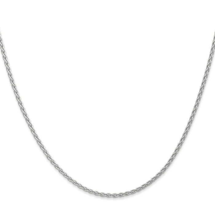 14k White Gold 1.75mm Parisian Wheat Chain-PEN263-30