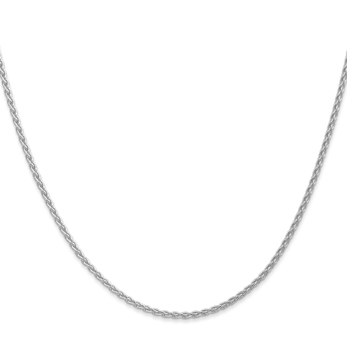 14k White Gold 1.75mm ParisianWheat Chain-PEN263-22