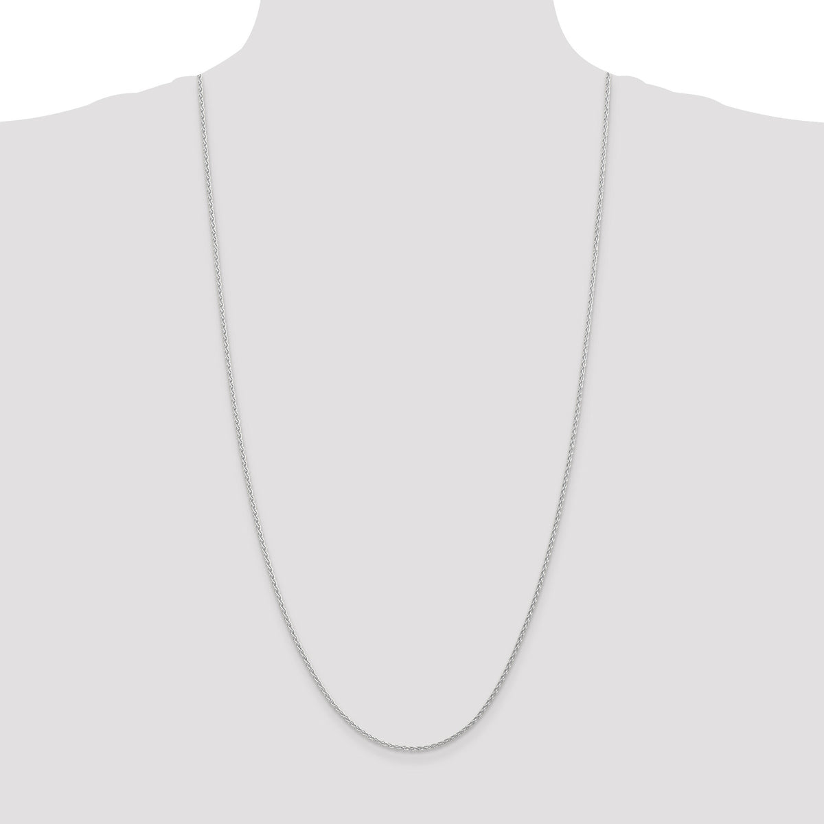 14k White Gold 1.75mm Parisian Wheat Chain-PEN263-30