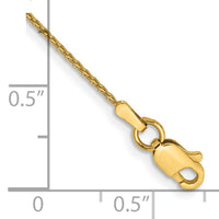 14k 1mm Parisian Wheat Chain-PEN264-6