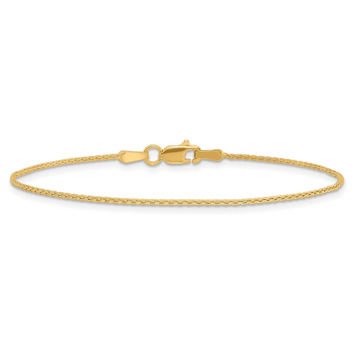 14k 1.20mm Parisian Wheat Chain Anklet-PEN265-9