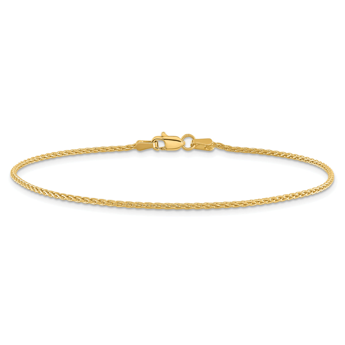 14k 1.5mm Parisian Wheat Chain Anklet-PEN266-9