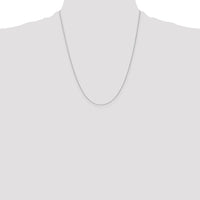 14k White Gold .8mm D/C Parisian Wheat Chain-PEN268-22