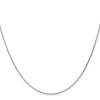 14k White Gold 1mm D/C Parisian Wheat Chain-PEN269-14