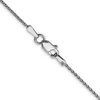 14k White Gold 1mm D/C Parisian Wheat Chain-PEN269-22