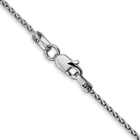 14k White Gold 1.4mm D/C Parisian Wheat Chain-PEN270-24