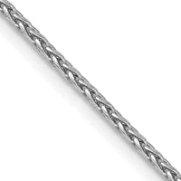 14k White Gold 1.4mm D/C Parisian Wheat Chain-PEN270-20