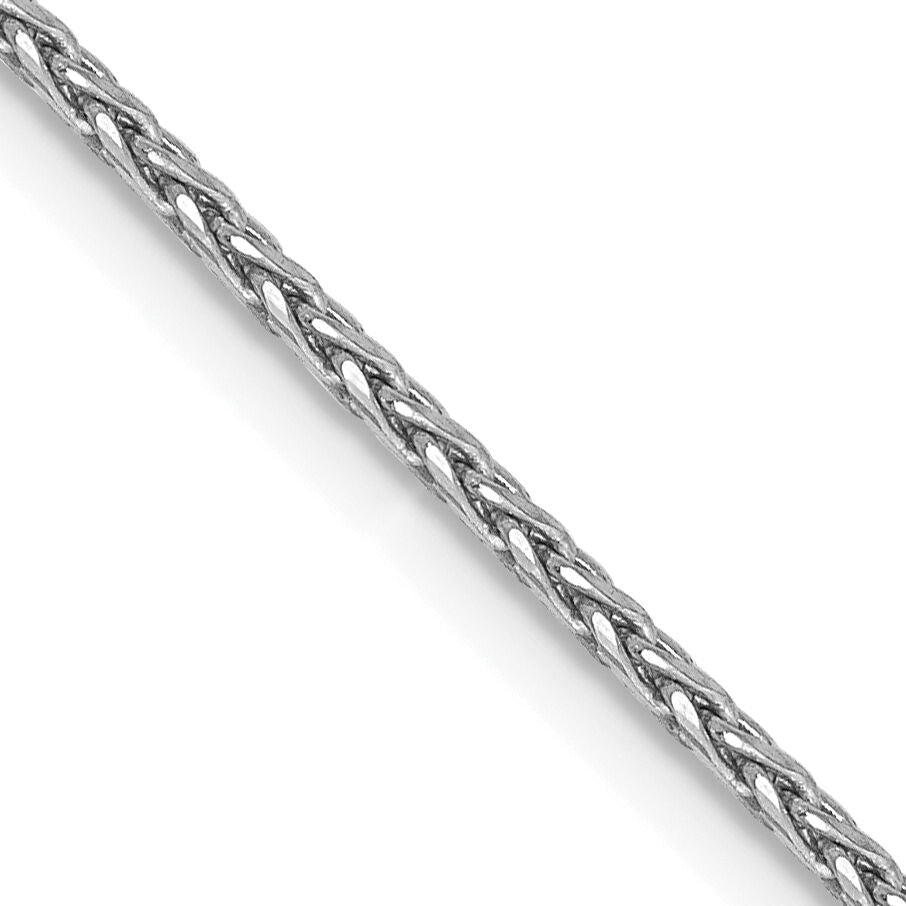 14k White Gold 1.4mm D/C Parisian Wheat Chain-PEN270-30