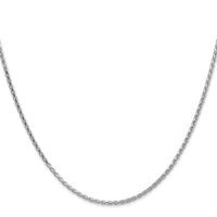 14k White Gold 1.6mm D/C Parisian Wheat Chain-PEN271-30