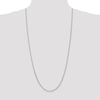 14k White Gold 1.6mm D/C Parisian Wheat Chain-PEN271-30