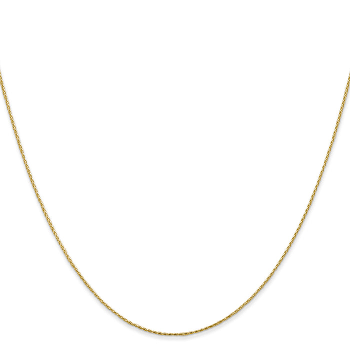 14k .8mm D/C Parisian Wheat Chain-PEN274-22