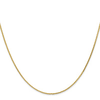 14K 1mm D/C Parisian Wheat Chain-PEN275-24