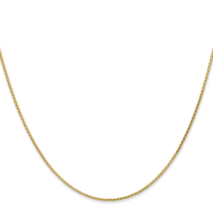 14K 1mm D/C Parisian Wheat Chain-PEN275-24