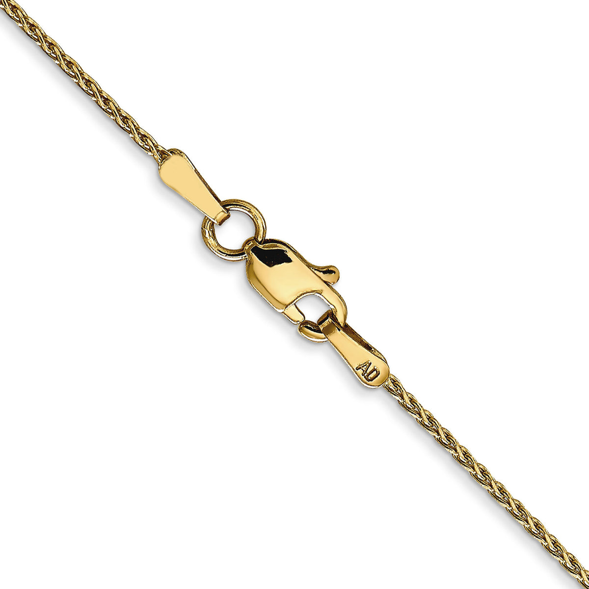 14K 1mm D/C Parisian Wheat Chain-PEN275-22