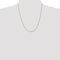 14K 1mm D/C Parisian Wheat Chain-PEN275-22