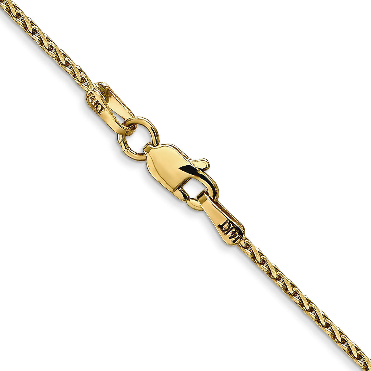 14K 1.4mm D/C Parisian Wheat Chain-PEN276-16