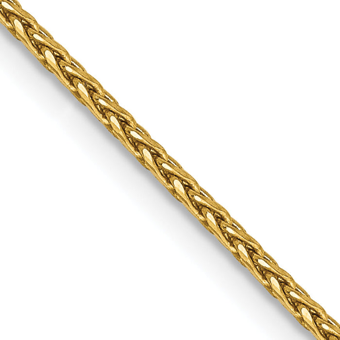 14K 1.4mm D/C Parisian Wheat Chain-PEN276-18