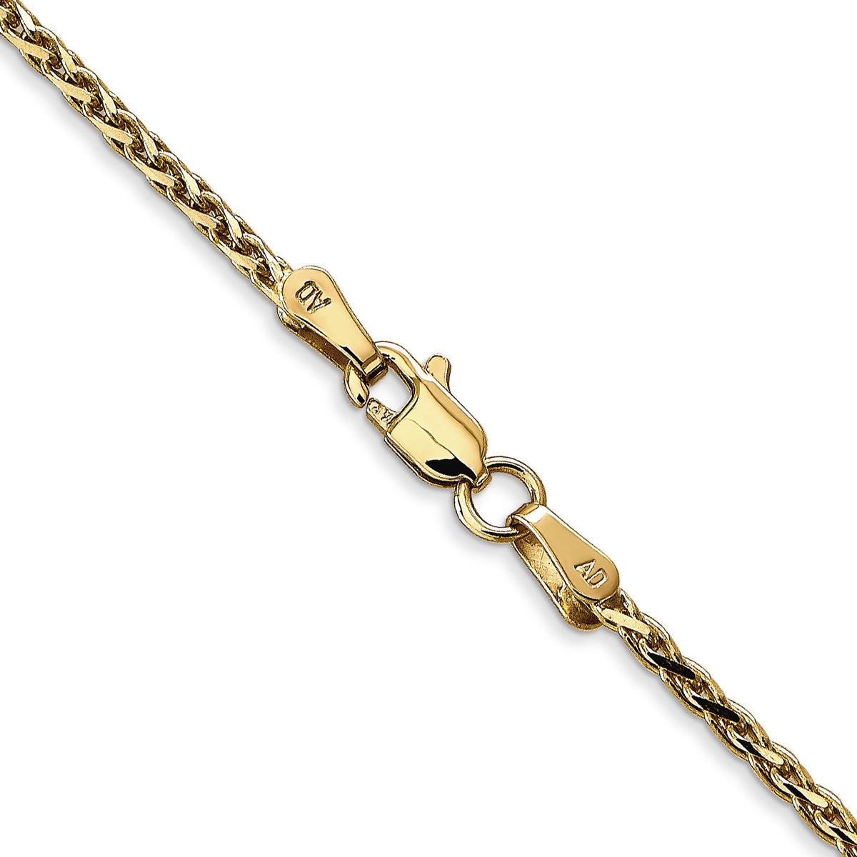 14K 1.6mm D/C Parisian Wheat Chain-PEN277-24