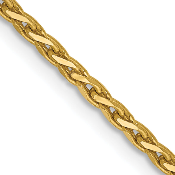 14K 1.6mm D/C Parisian Wheat Chain-PEN277-18