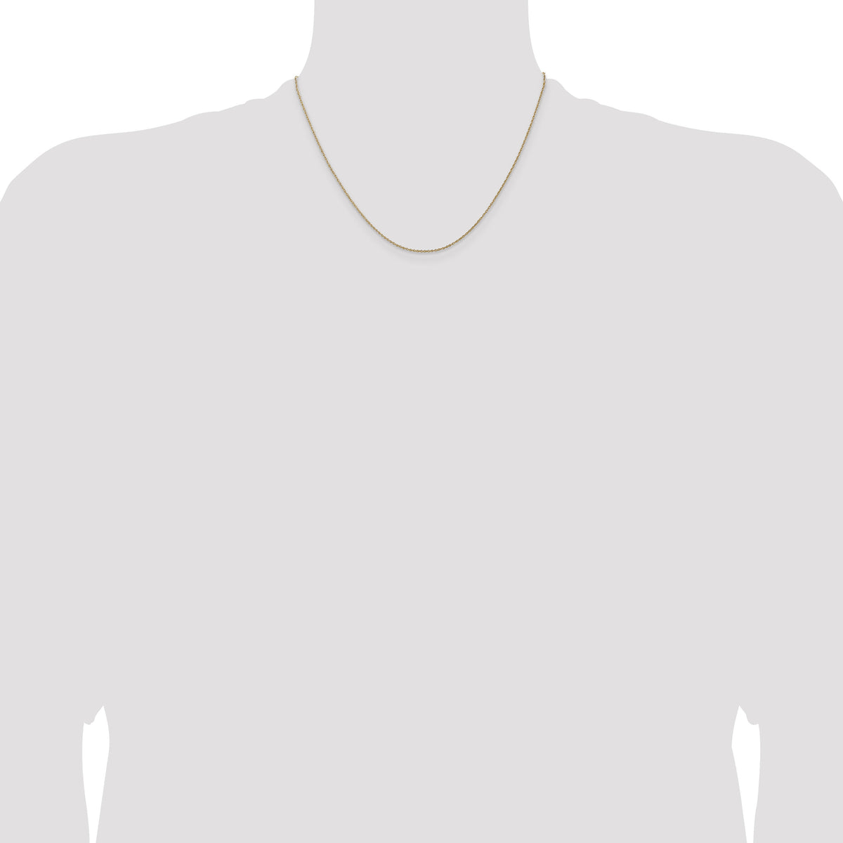 14k .8mm Light-Baby Rope Chain-PEN3-18