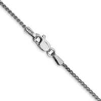 14k White Gold 1.25mm Spiga Chain-PEN31-18