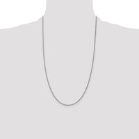 14k White Gold 1.25mm Spiga Chain-PEN31-26
