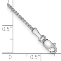 14k White Gold 1.25mm Spiga Chain-PEN31-6