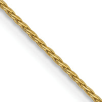 14K .7mm Round Parisian Wheat Chain-PEN312-18