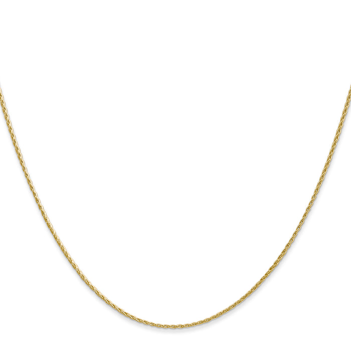 14K 1mm Round Parisian Wheat Chain-PEN313-20
