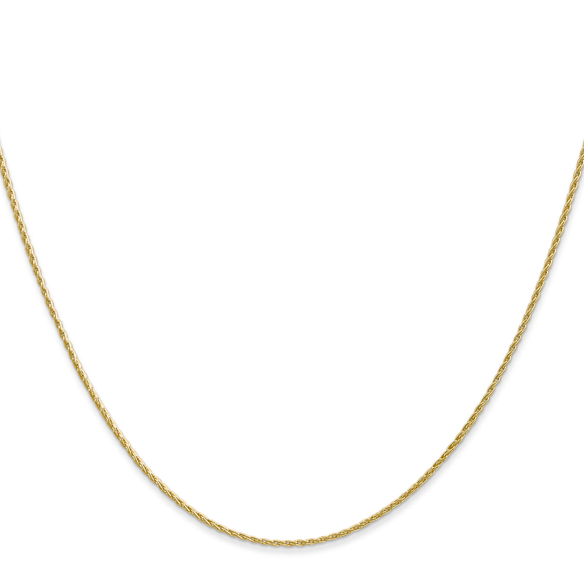 14K 1mm Round Parisian Wheat Chain-PEN313-24