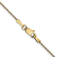 14K 1mm Round Parisian Wheat Chain-PEN313-16