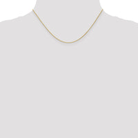 14K 1mm Round Parisian Wheat Chain-PEN313-16