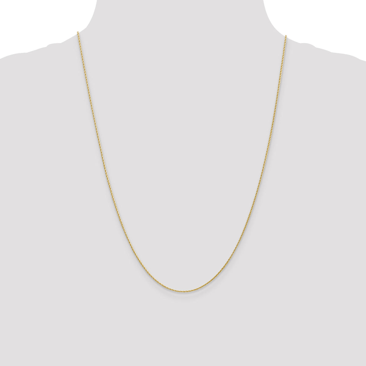 14K 1mm Round Parisian Wheat Chain-PEN313-24
