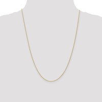 14K 1mm Round Parisian Wheat Chain-PEN313-24