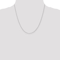 14K White Gold 1mm Round Parisian Wheat Chain-PEN315-20