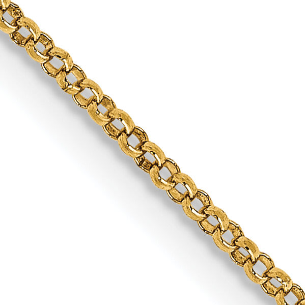 14k 1.15mm Rolo Pendant Chain-PEN320-18