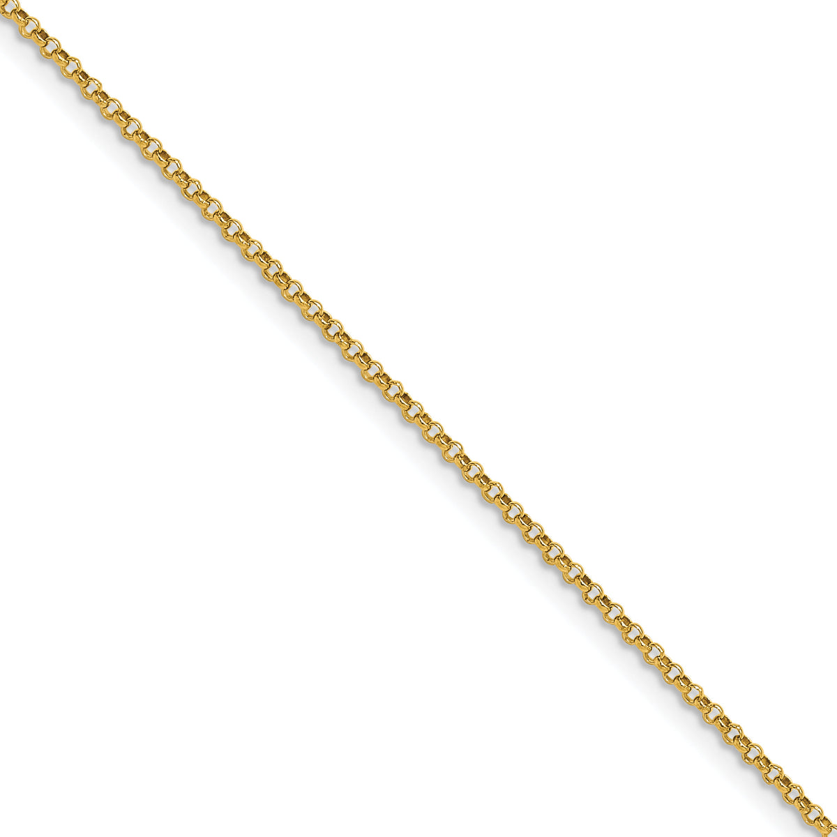 14k 1.55mm Rolo Pendant Chain (100 inch Spool)-PEN321-100