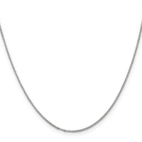 14k White Gold 1.15mm Rolo Pendant Chain-PEN322-18