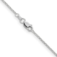 14k White Gold 1.15mm Rolo Pendant Chain-PEN322-24