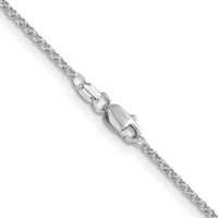 14k White Gold 1.55mm Rolo Pendant Chain-PEN323-18