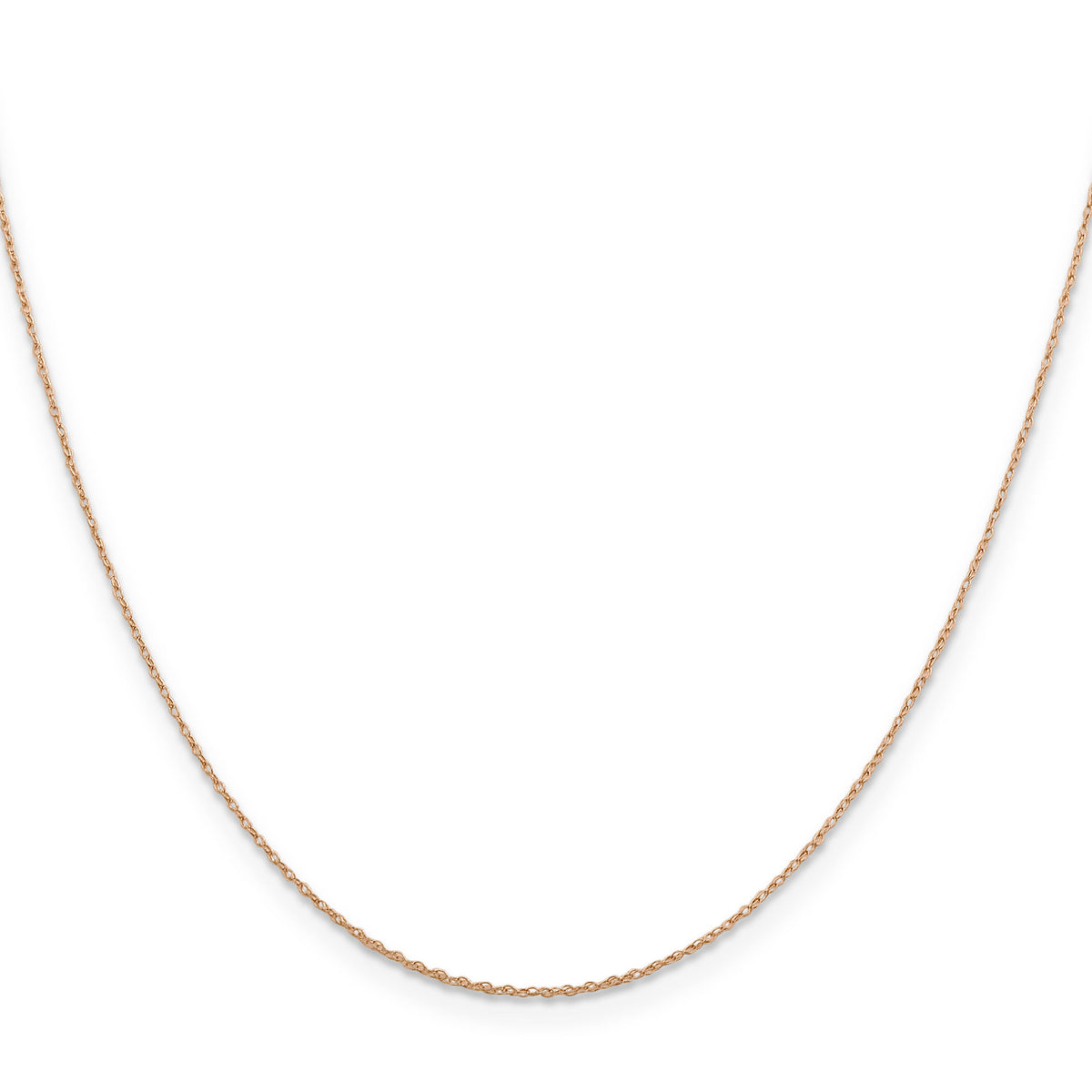 14k Rose Gold .5mm Baby Rope Chain-PEN324-24