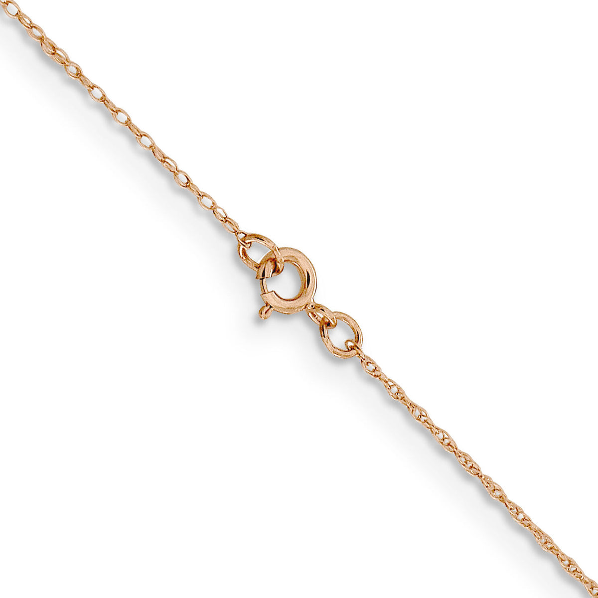 14k Rose Gold .5mm Baby Rope Chain-PEN324-24