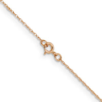 14k Rose Gold .5mm Baby Rope Chain-PEN324-24