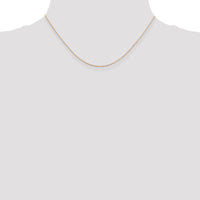 14k Rose Gold .5mm Baby Rope Chain-PEN324-16