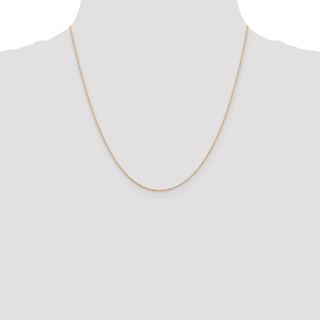 Baby Rosa Chain 14k Rose Gold .5mm Baby Rope Chain-PEN324-20 – Zhaveri Jewelers